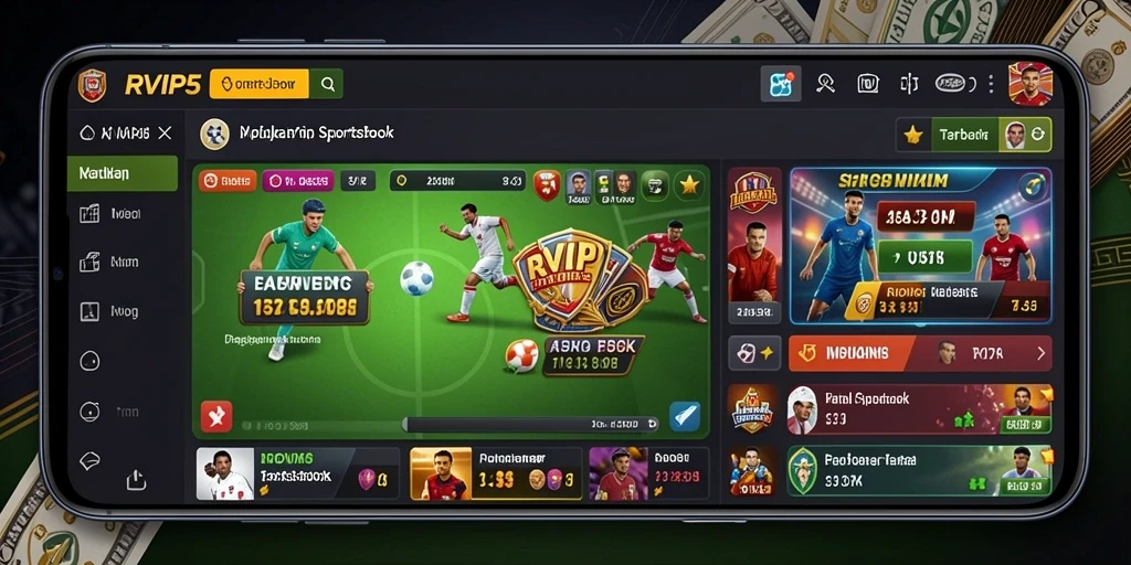 Tampilan gameplay Sportsbook yang menakjubkan dan interaktif.